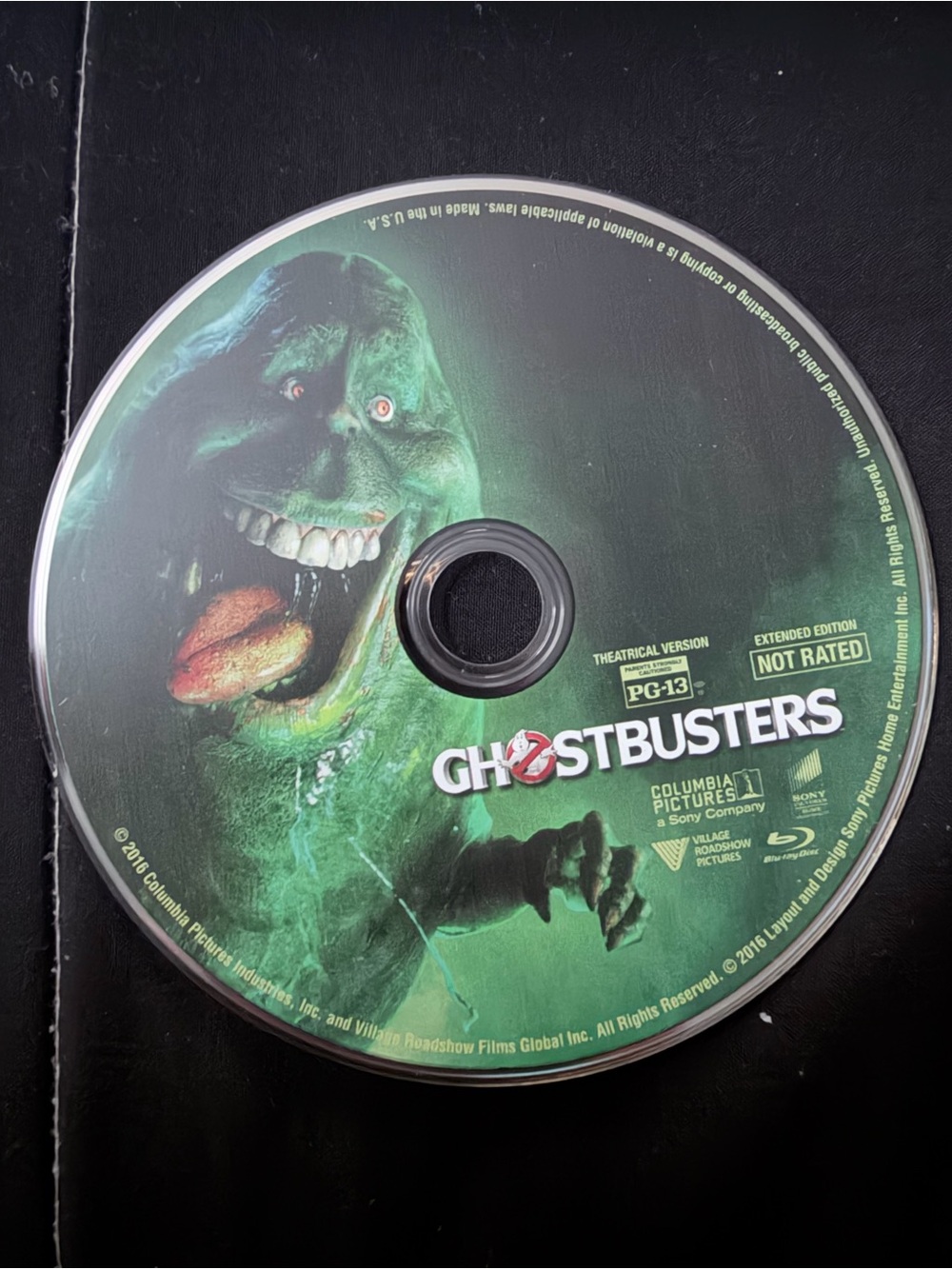 Ghostbusters Blu-ray Disc - Green Artwork